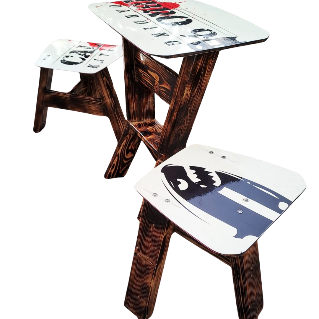 SET tavolino e sgabelli Calibro 9 - immagine 2
