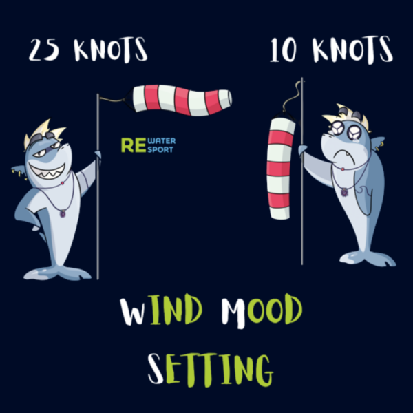 wind mood setting - kitesurf t-shirt rewatersport